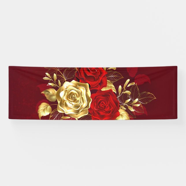 Banderoles Trois Roses de bijoux (Horizontal)