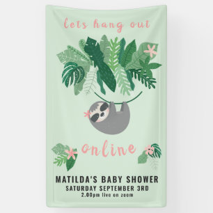 Banderoles Tropical mignon paresse traîne en ligne baby showe