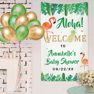 Banderoles Tropical Summer Beach Luau Boys Baby shower