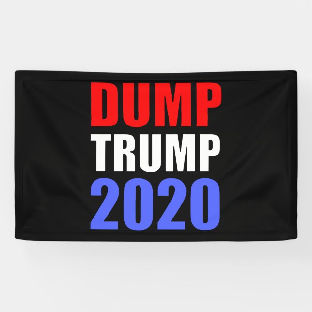 Banderoles Trump 2020 contre Trump (Horizontal)