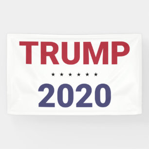 Banderoles Trump 2020 (élection américaine)
