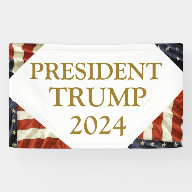 Banderoles Trump 2024 (Horizontal)