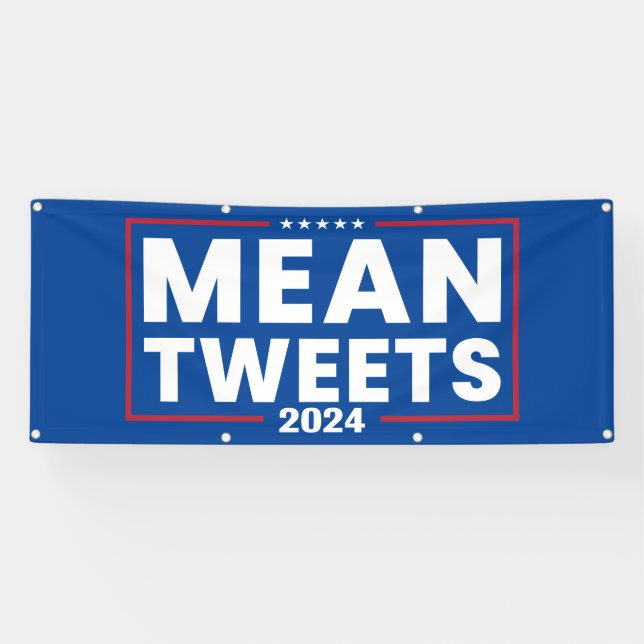 Banderoles Trump 2024 Tweet Moyenne des élections (Horizontal)