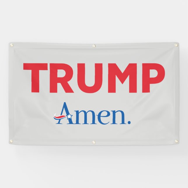 Banderoles Trump Amen (Horizontal)