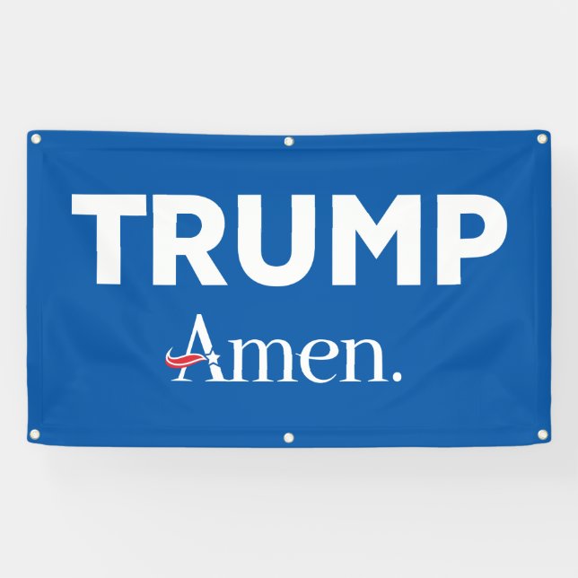 Banderoles Trump Amen (Horizontal)