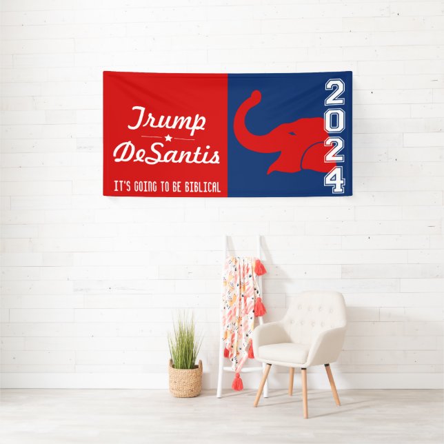 BANDEROLES TRUMP DESANTIS 2024 BIBLICAL (Insitu)