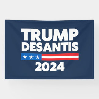 Banderoles Trump DeSantis 2024 Etats-Unis Humour politique