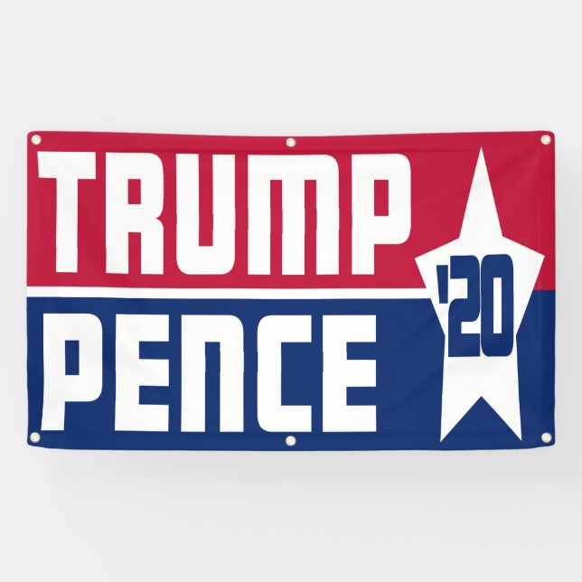 Banderoles Trump/Pence 2020 (Horizontal)