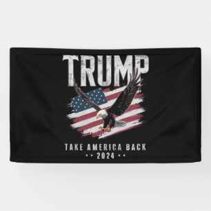 Banderoles Trump Reprenez l'Amérique 2024 Élection Vintage