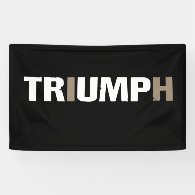 Banderoles Trump Triomphe 47e président américain (Horizontal)