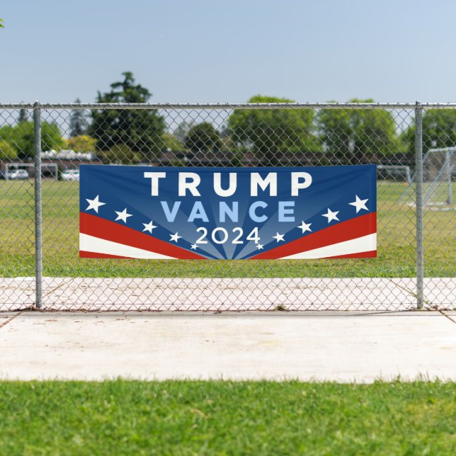 Banderoles Trump Vance 2024 (En situation)
