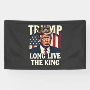 Banderoles Trump Vive le roi Pro Trump Patriotique