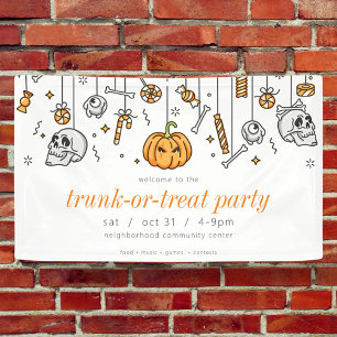 Banderoles Trunk or Treat Modern Chic Halloween Party
