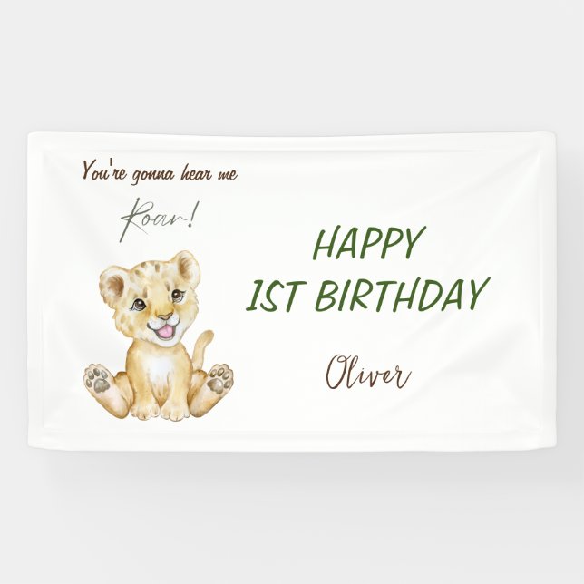 Banderoles Tu vas m'entendre hurler 1er anniversaire (Horizontal)