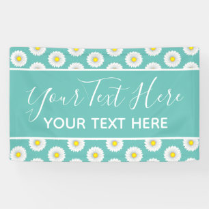 Banderoles Turquoise Joli Petit Marguerite