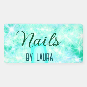 Banderoles Turquoise turquoise agate aqua nails ajouter nom s