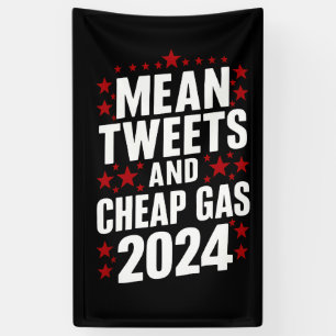 Banderoles Tweets Méchants Et Gaz Bon Marché Donald Trump 202