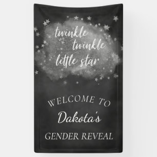 Banderoles Twinkle Little Star Gris de charbon et argent