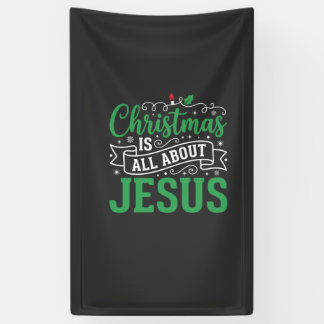 Banderoles Typographie de Noël, c'est tout sur Jésus