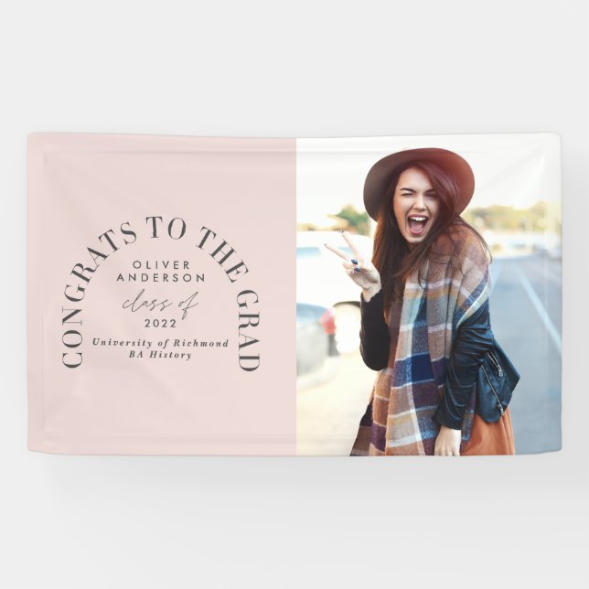 Banderoles Typographie géométrique moderne diplôme d'arc phot (Horizontal)