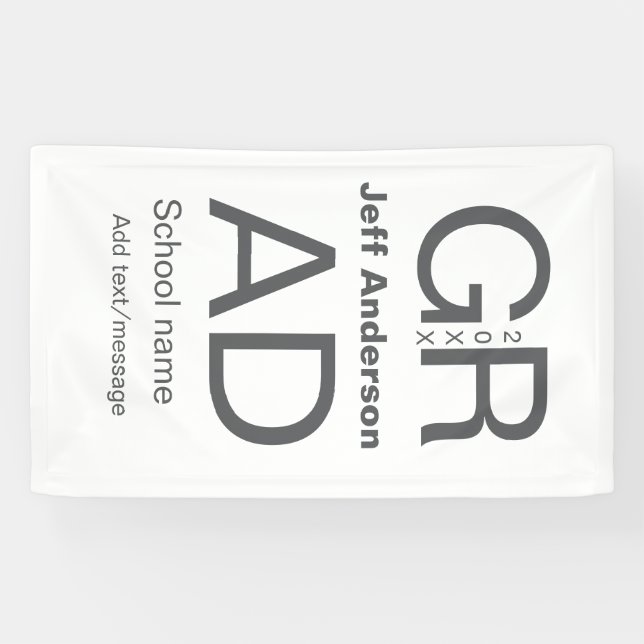 Banderoles Typographie moderne graduation simple minimum c (Horizontal)