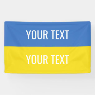 Banderoles Ukraine Personnaliser le drapeau national Ukraine