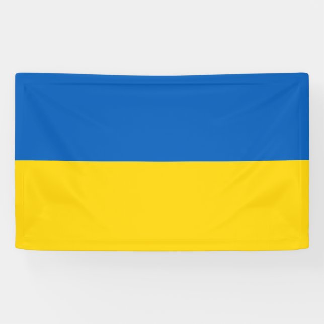 Banderoles Ukrainien de drapeau de l'Ukraine patriotique (Horizontal)