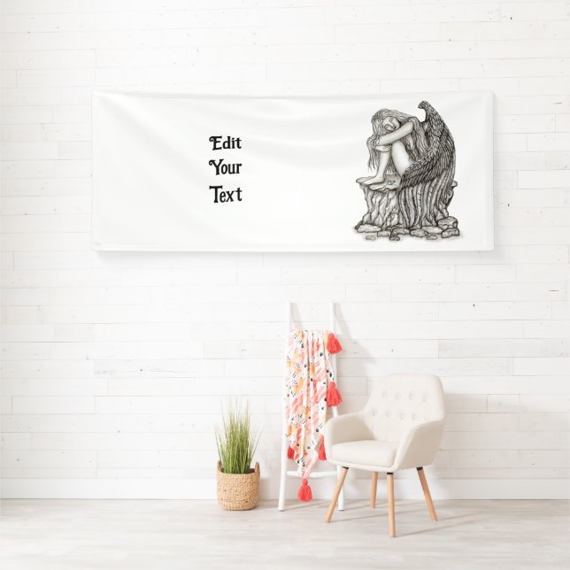 Banderoles Un ange endormi sur la pierre (Insitu)