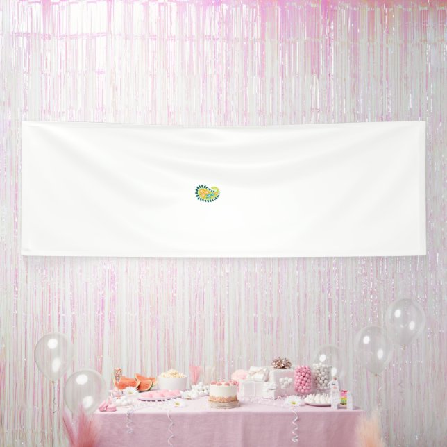 Banderoles un cachemire jaune et vert avec feuilles et fleurs (Fête)