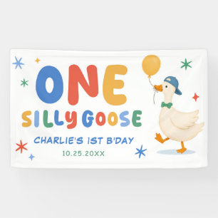 Banderoles Un Canard Joyeux Et Coloré Pour Le 1er Anniversair