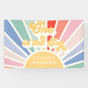 Banderoles Un Dans Le Soleil Soleil 1er Anniversaire Arc-en-c