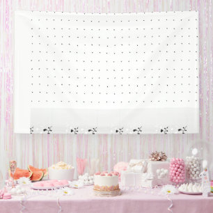 Banderoles Un décor blanc propre avec de minuscules points ép