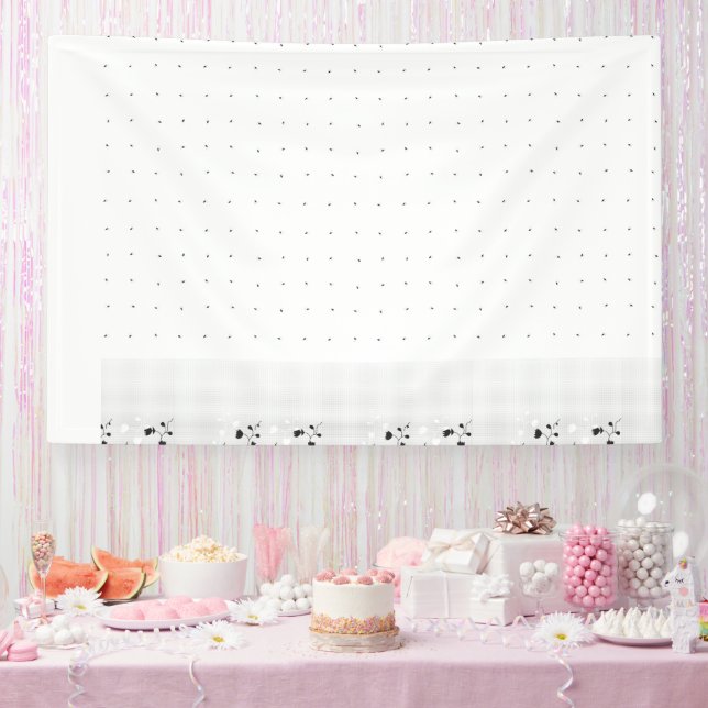 Banderoles Un décor blanc propre avec de minuscules points ép (Fête)