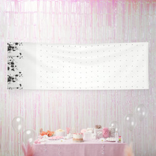 Banderoles Un décor blanc propre avec de minuscules points ép