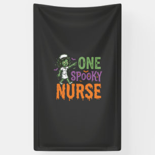 Banderoles Un design d'Halloween d'infirmière effrayante (2)_