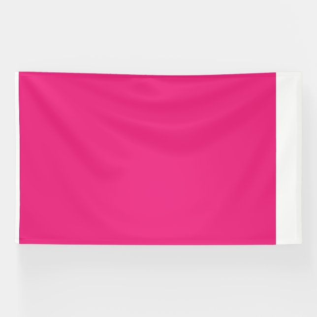 Banderoles un fond rose avec une bordure noire (Horizontal)
