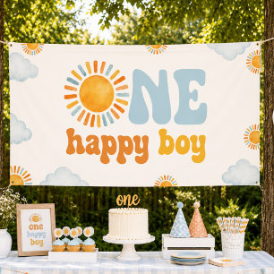 Banderoles Un Garçon Heureux Sunshine 1er Anniversaire