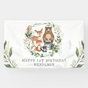Banderoles Un joli anniversaire pour les animaux de la nature