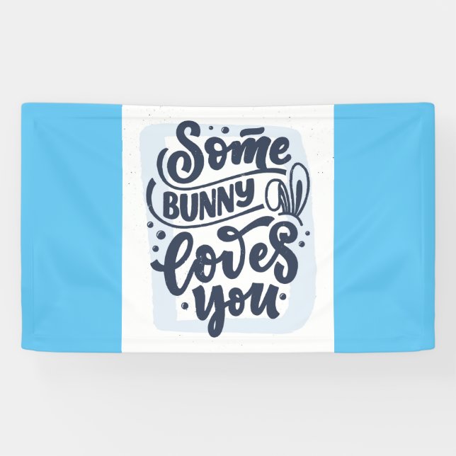 Banderoles Un Lapin T'Aime (Horizontal)