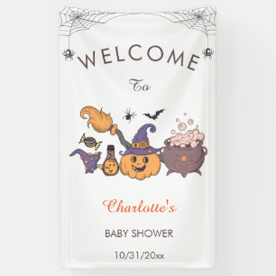Banderoles Un Petit Baby shower Boo Halloween