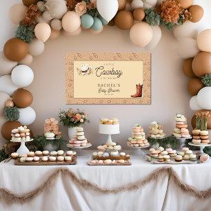 Banderoles Un petit Baby shower Western Baby Boy de Cowboy