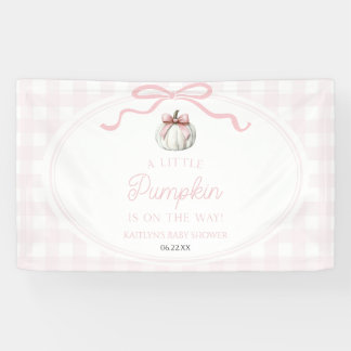 Banderoles Un petit nœud rose citrouille automne Baby Shower