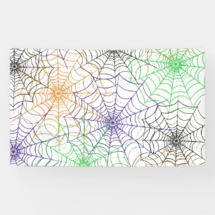 Banderoles Un simple Motif Web d'Halloween Spider
