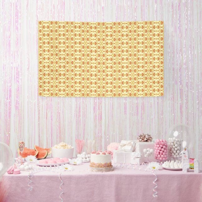 Banderoles un superbe design Arrière - plan jaune et blanc (Fête)