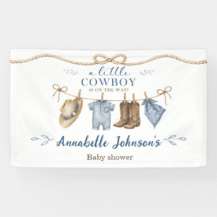 Banderoles Une Baby Shower Cowboy pour Petit Garçon