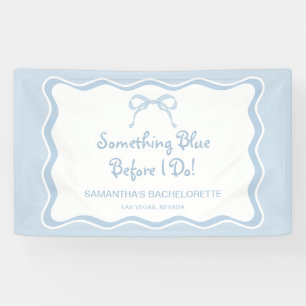 Banderoles Une fête Bachelorette Bleue Bienvenue