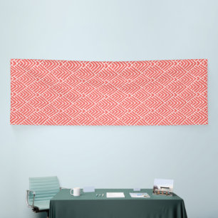 Banderoles Une image avec un motif rouge et blanc, en évidenc