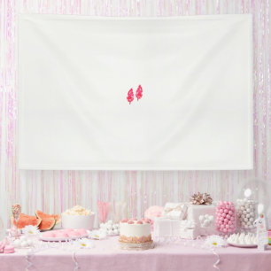 Banderoles une paire de feuilles rouges sur un arrière - plan