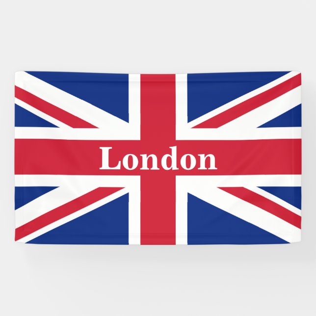 Banderoles Union Jack London ~ Drapeau britannique (Horizontal)