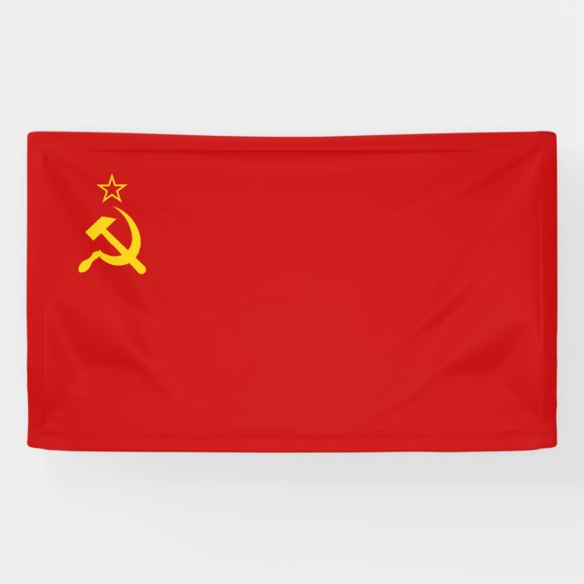 Banderoles Union soviétique (URSS) (marteau communiste et fau (Horizontal)